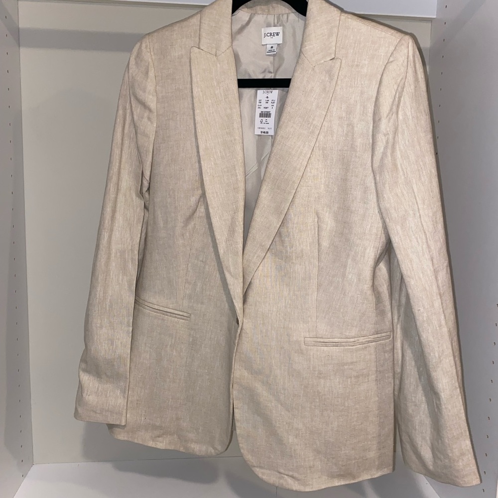 NWT J Crew Linen Blazer